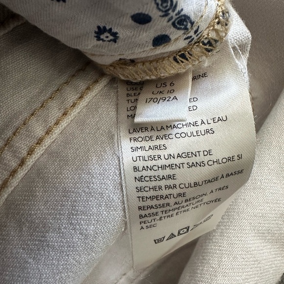 NWT We The Free Sun-kissed Off White Denim Short Overalls. Size 6. - Picture 7 of 12